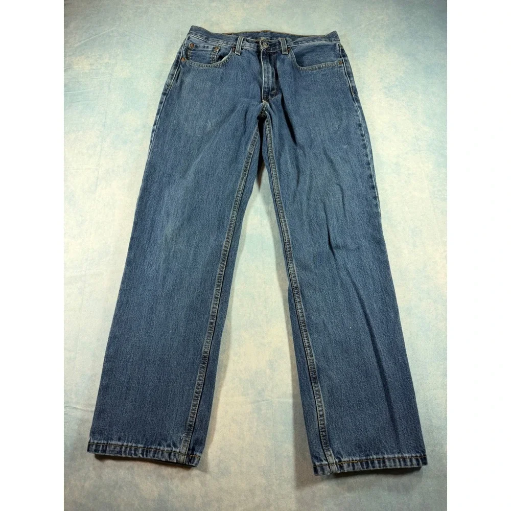 Levi's 550 Relaxed Fit Jeans Mens 32x32 Blue Excellent Tapered Leg Denim